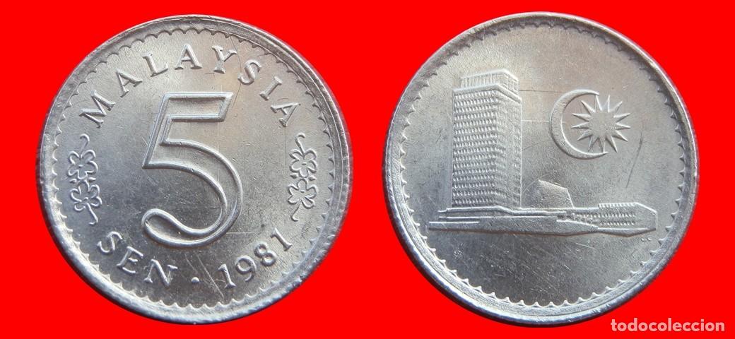 Monedas antiguas de Asia: 5 SEN 1981 MALASIA-151221
