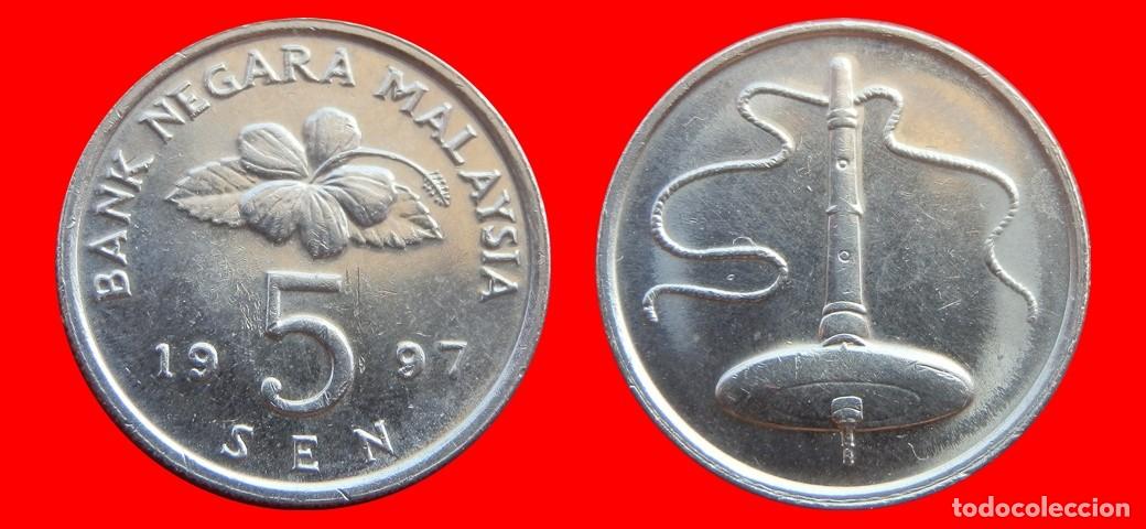 Monedas antiguas de Asia: 5 SEN 1997 MALASIA-151227