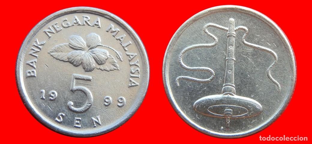 Monedas antiguas de Asia: 5 SEN 1999 MALASIA-151229