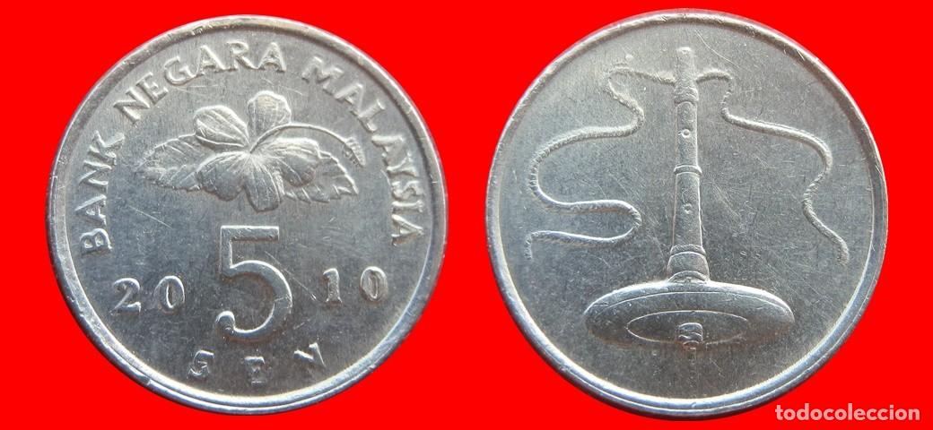 Monedas antiguas de Asia: 5 SEN 2010 MALASIA-151236