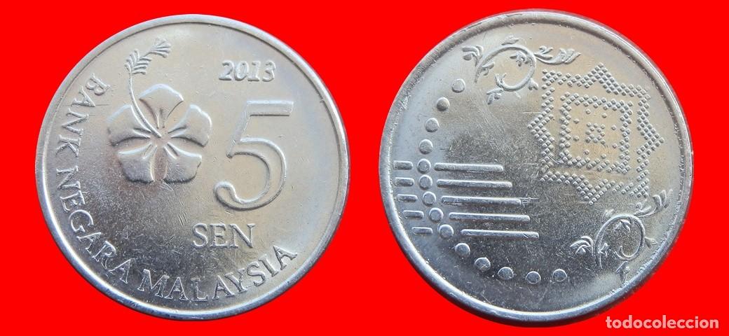Monedas antiguas de Asia: 5 SEN 2013 MALASIA-151238