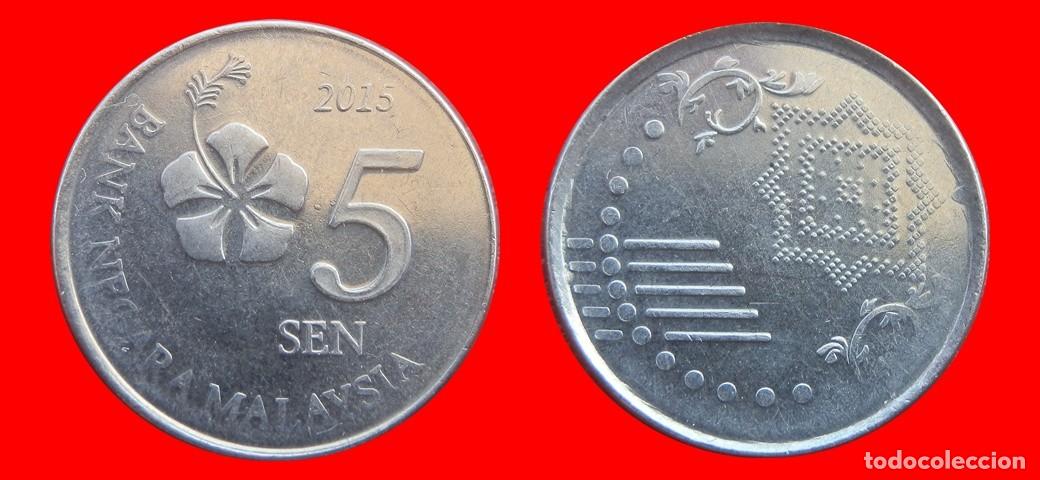 Monedas antiguas de Asia: 5 SEN 2015 MALASIA-151239