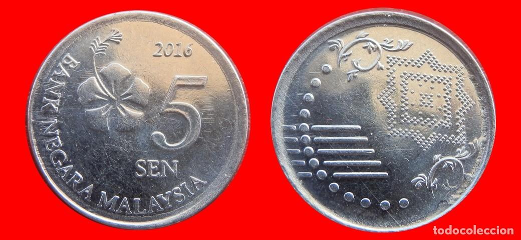 Monedas antiguas de Asia: 5 SEN 2016 MALASIA-151240