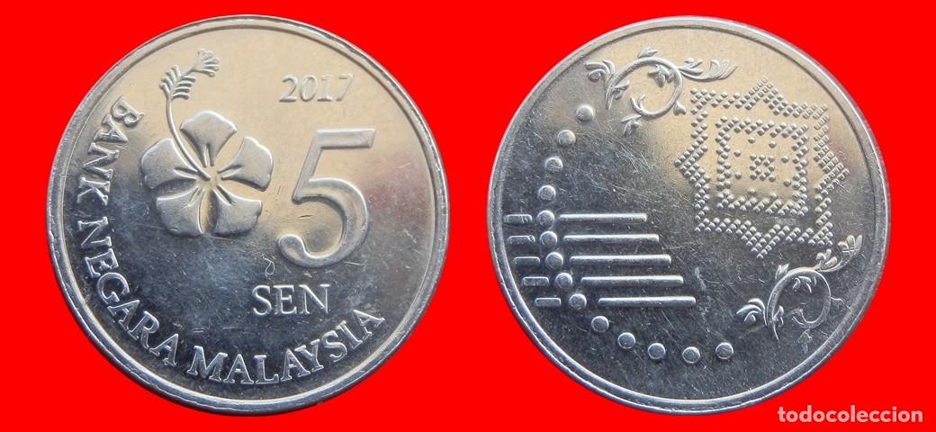 Monedas antiguas de Asia: 5 SEN 2017 MALASIA-151241