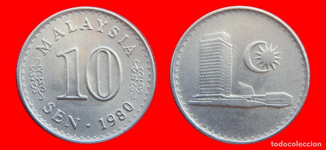 Monedas antiguas de Asia: 10 SEN 1980 MALASIA-151249
