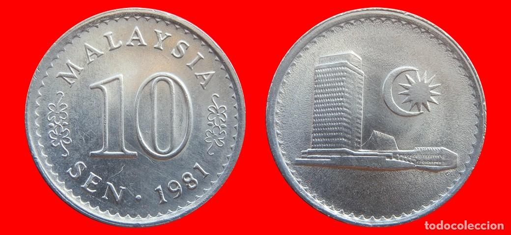 Monedas antiguas de Asia: 10 SEN 1981 MALASIA-151250