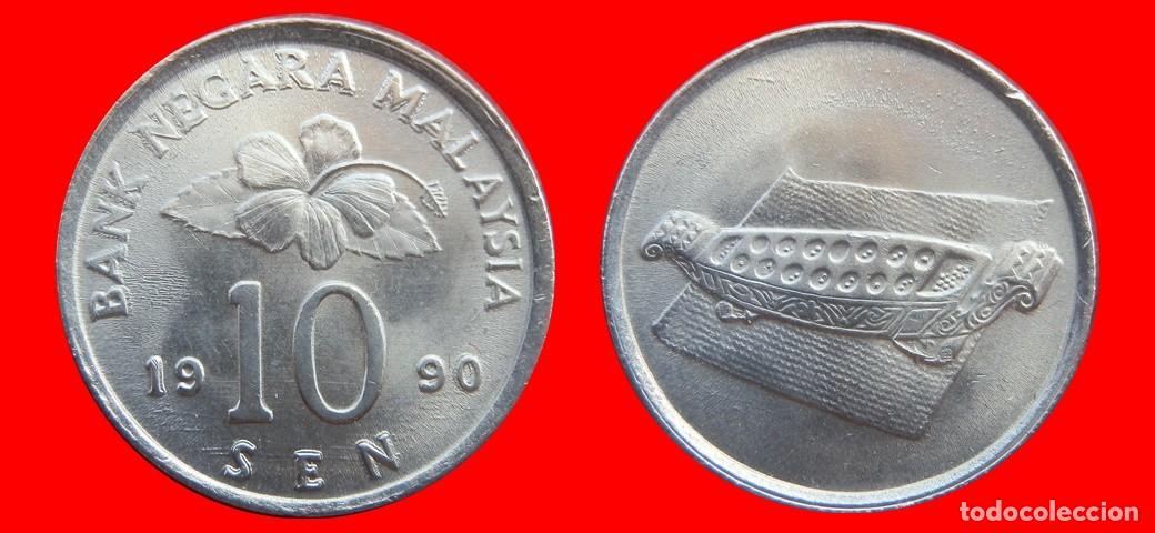 Monedas antiguas de Asia: 10 SEN 1990 MALASIA-151252