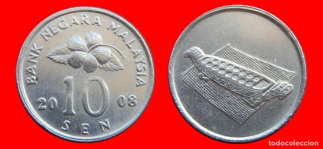 Monedas antiguas de Asia: 10 SEN 2008 MALASIA-151258