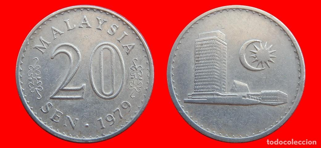 Monedas antiguas de Asia: 20 SEN 1979 MALASIA-151270