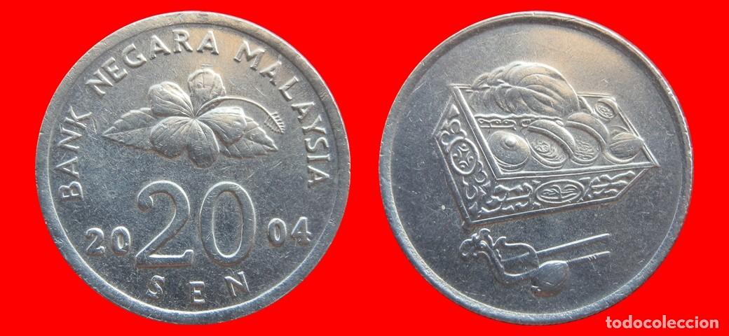 Monedas antiguas de Asia: 20 SEN 2004 MALASIA-151276