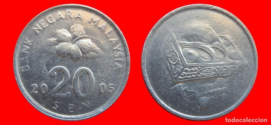 Monedas antiguas de Asia: 20 SEN 2005 MALASIA-151277