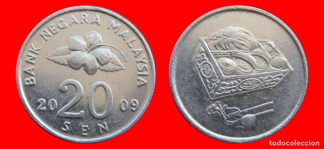 Monedas antiguas de Asia: 20 SEN 2009 MALASIA-151278