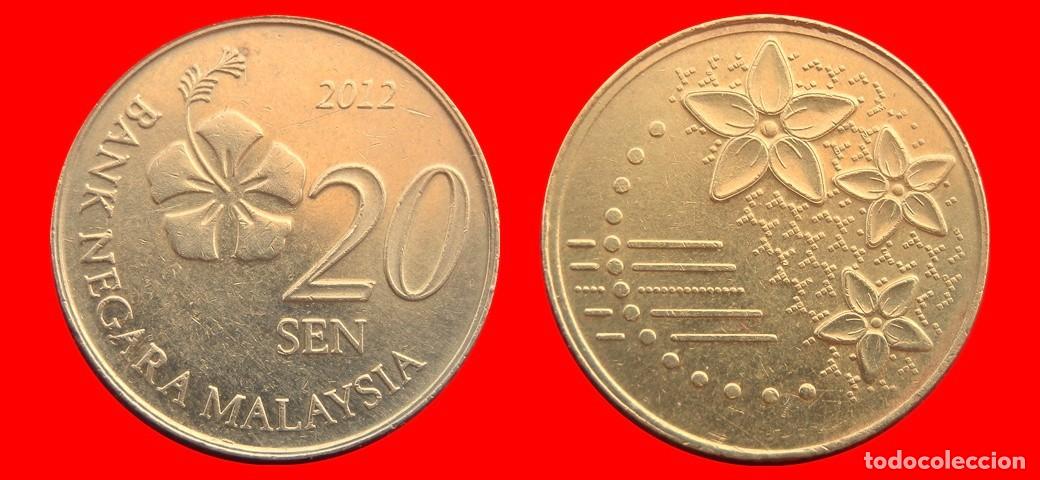 Monedas antiguas de Asia: 20 SEN 2012 MALASIA-151279