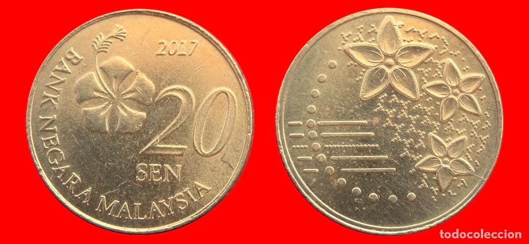 Monedas antiguas de Asia: 20 SEN 2017 MALASIA-151280