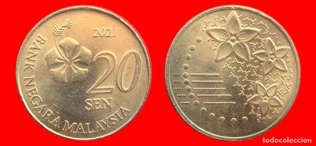 Monedas antiguas de Asia: 20 SEN 2021 MALASIA-151284