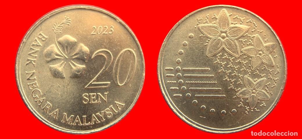 Monedas antiguas de Asia: 20 SEN 2023 MALASIA-151285