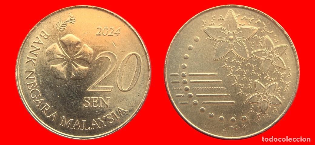 Monedas antiguas de Asia: 20 SEN 2024 MALASIA-151286
