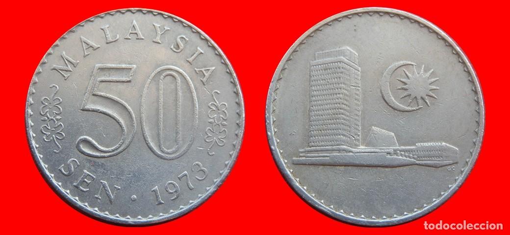 Monedas antiguas de Asia: 50 SEN 1973 MALASIA-151287