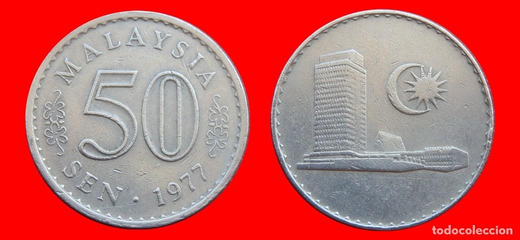 Monedas antiguas de Asia: 50 SEN 1977 MALASIA-151288
