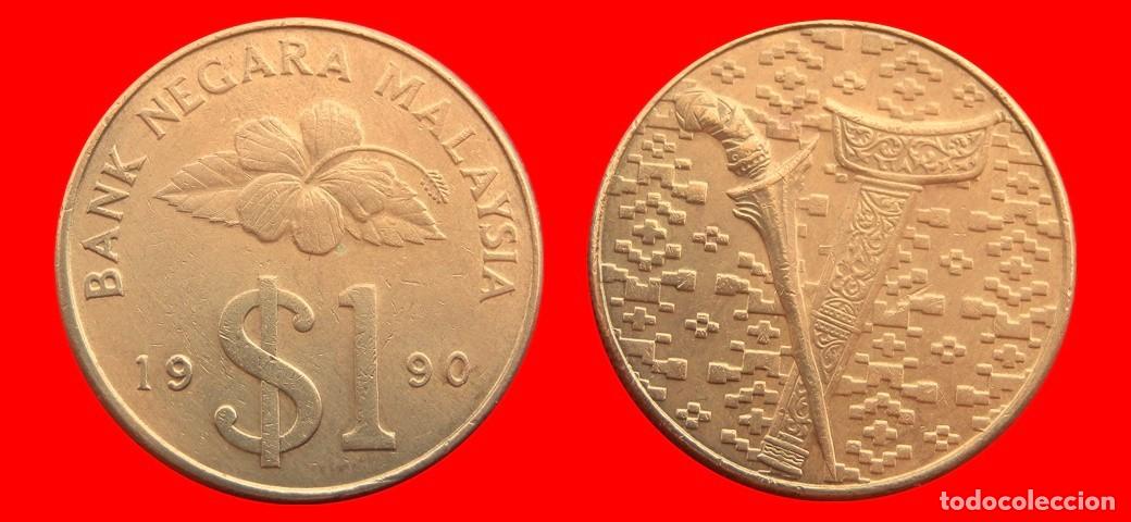 Monedas antiguas de Asia: 1 RINGGIT 1990 MALASIA-151298
