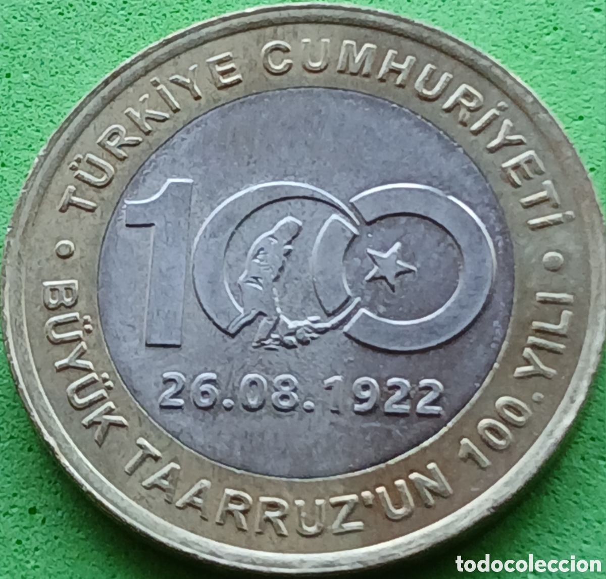 Monedas antiguas de Asia: Turqu&iacute;a 1 lira 2022 UC#422 La Gran Ofensiva