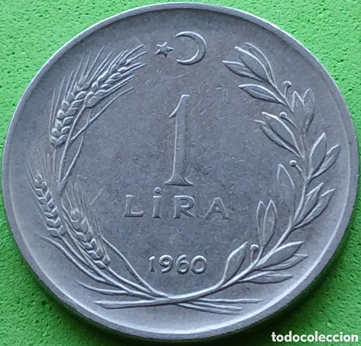 Alte M&uuml;nzen aus Asien: Turqu&iacute;a 1 lira 1960 km#889a.1