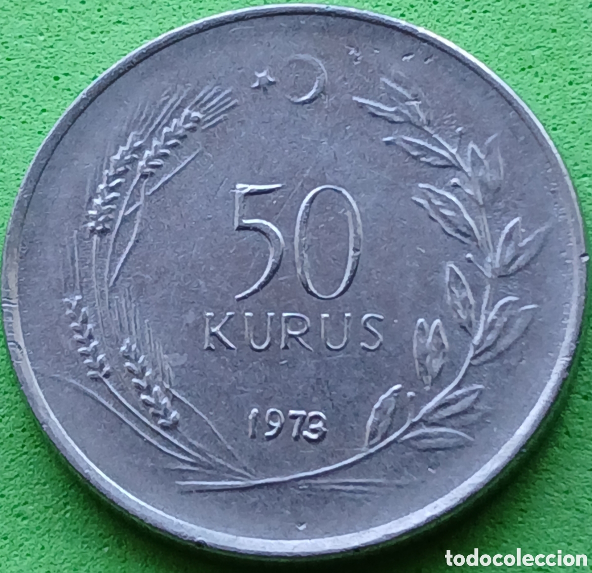 Alte M&uuml;nzen aus Asien: Turqu&iacute;a 50 kurus 1973 km#899