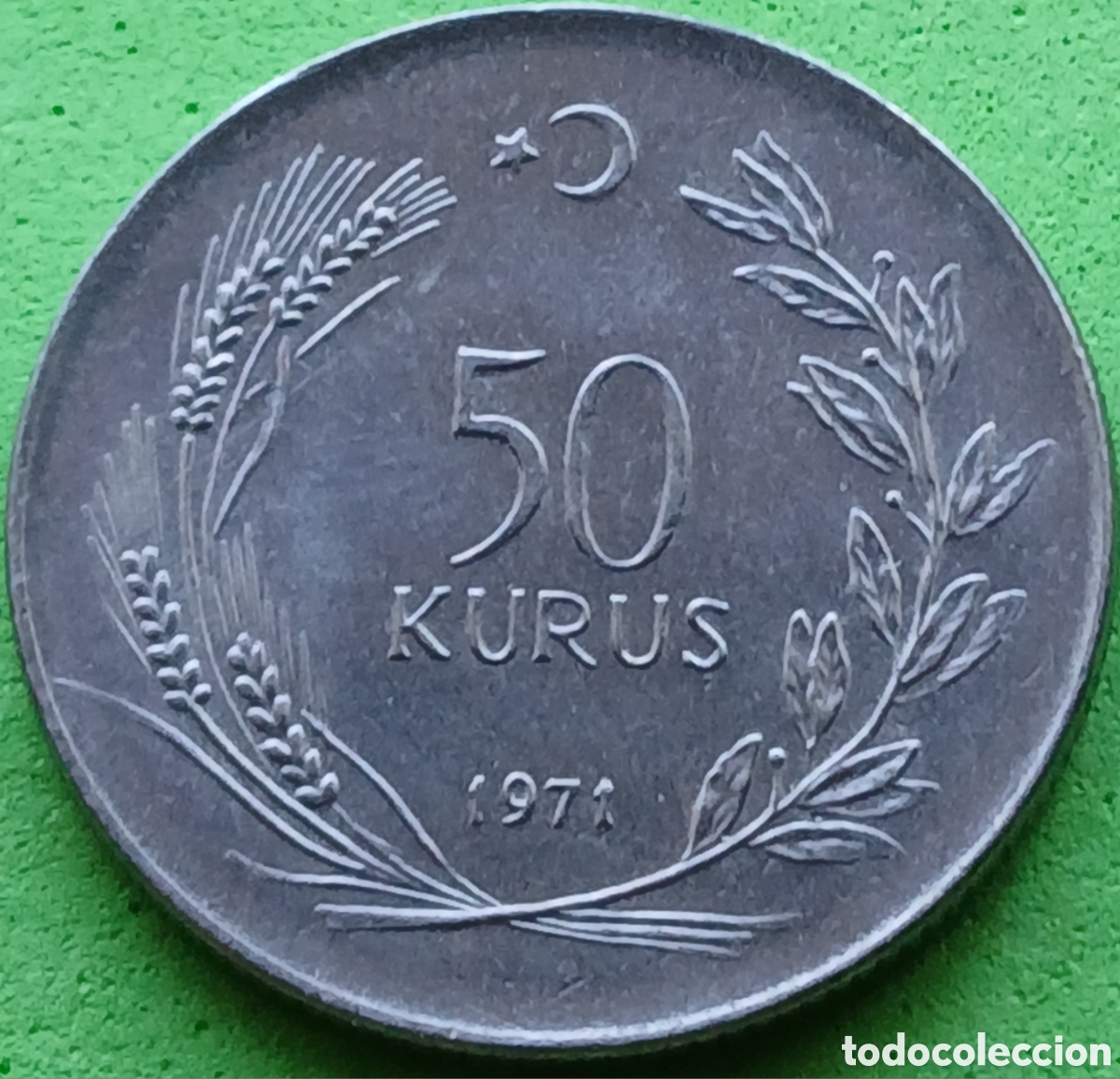 Alte M&uuml;nzen aus Asien: Turqu&iacute;a 50 kurus 1971 km#899