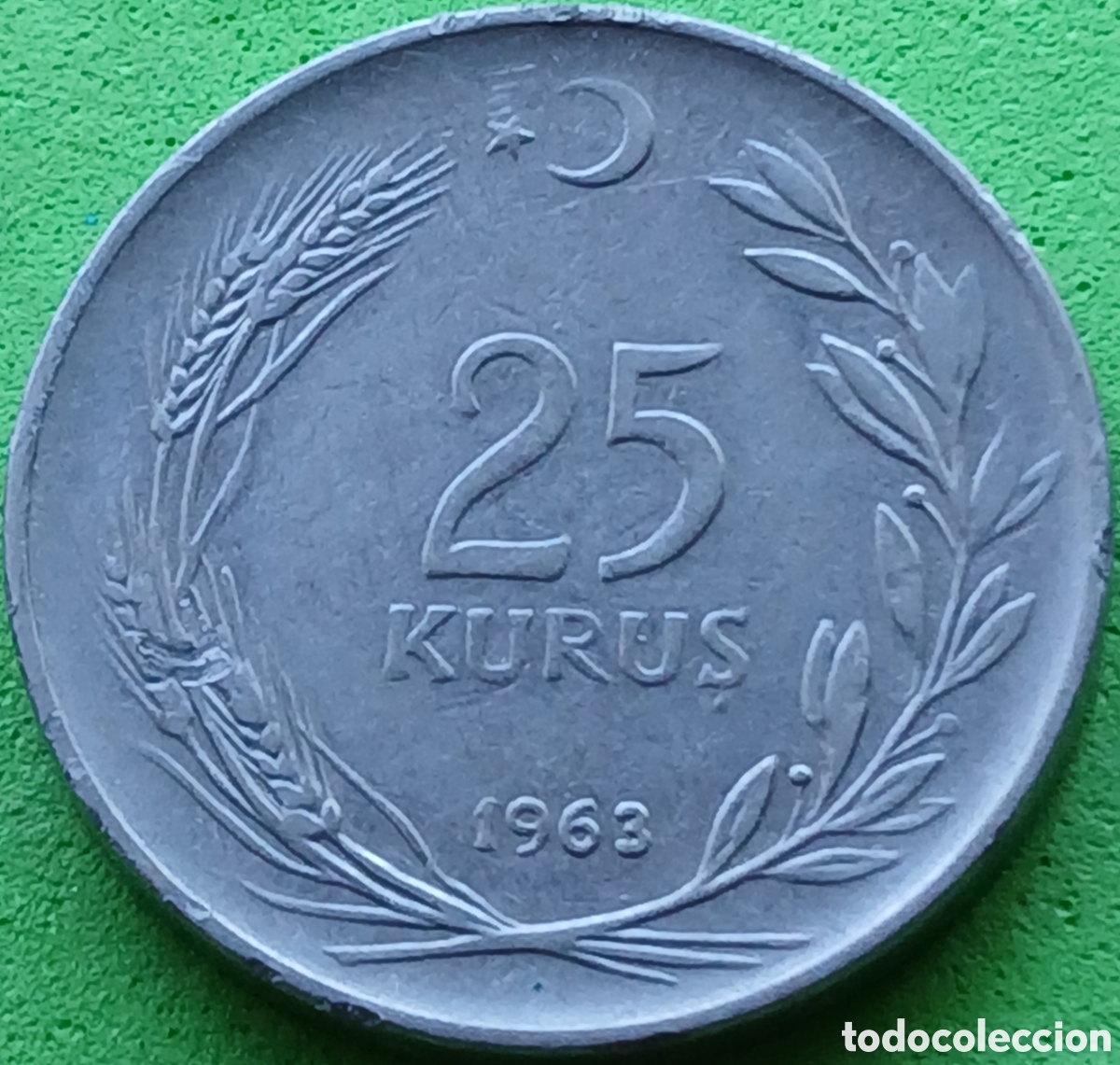 Alte M&uuml;nzen aus Asien: Turqu&iacute;a 25 kurus 1963 km#892.2