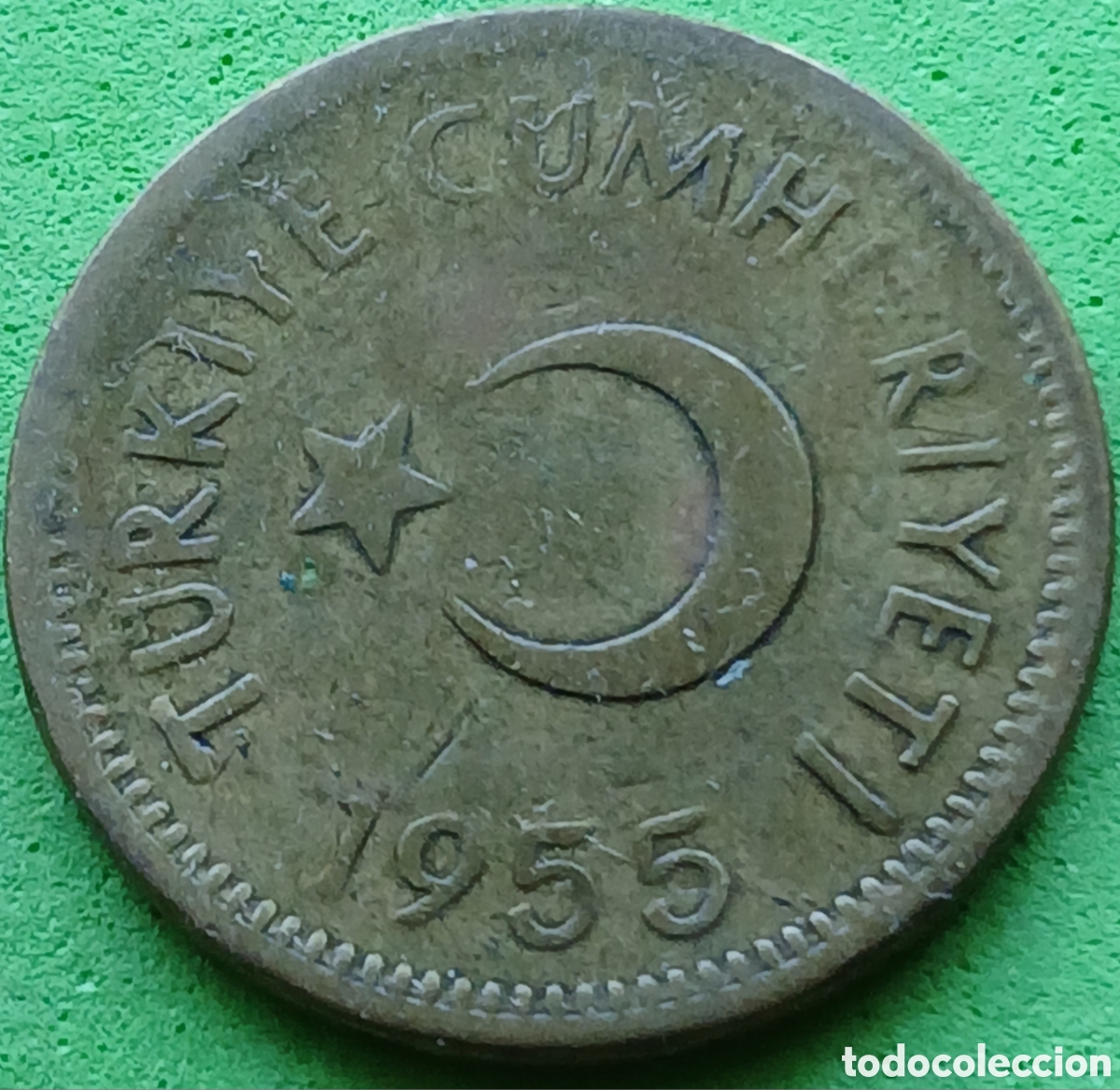 Alte M&uuml;nzen aus Asien: Turqu&iacute;a 25 kurus 1955 km#886