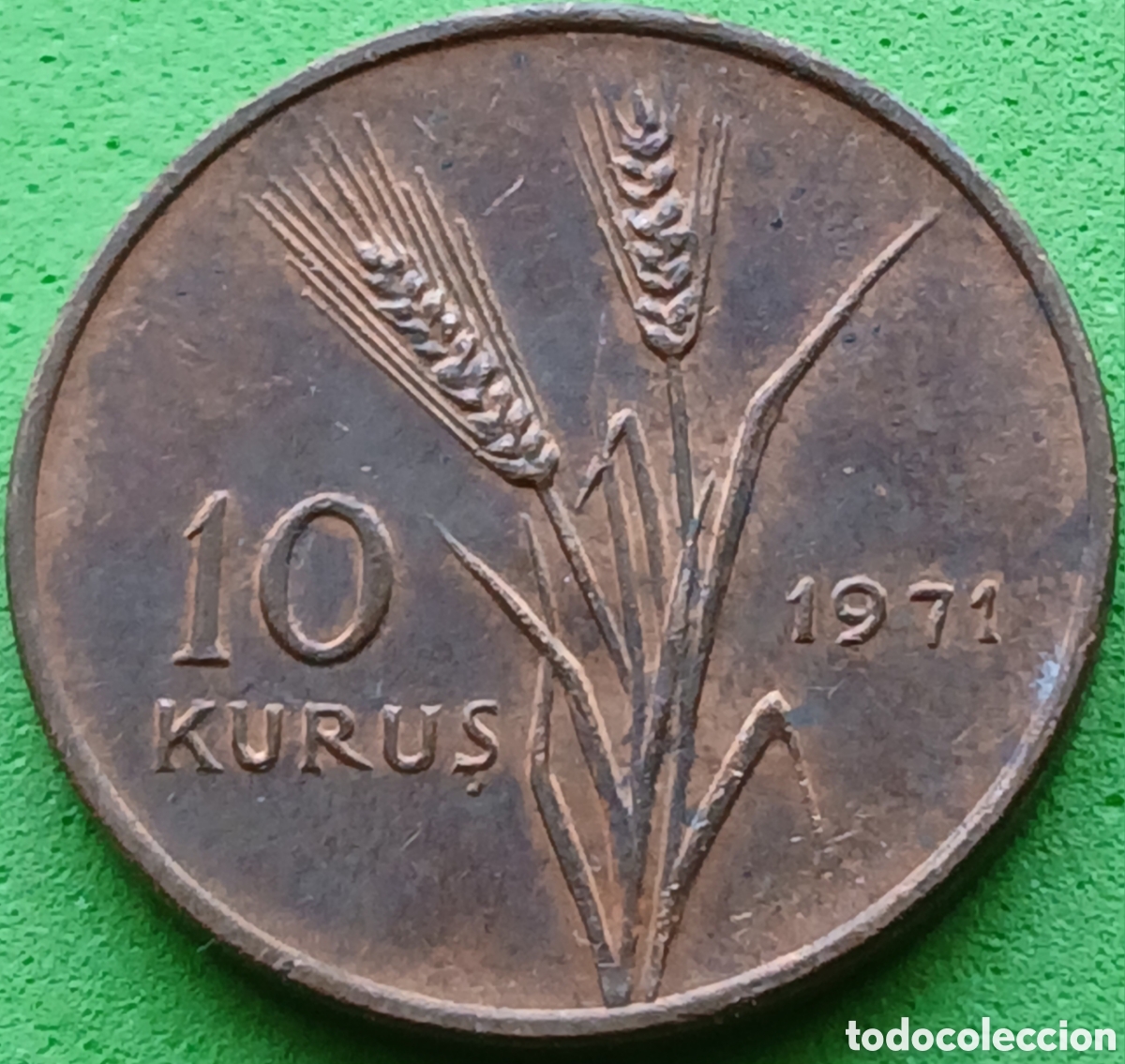 Monedas antiguas de Asia: Turqu&iacute;a 10 kurus 1971 km#891.2
