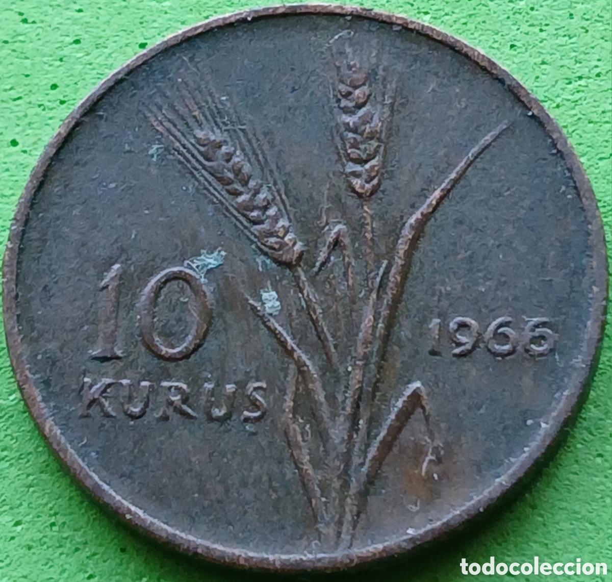 Monedas antiguas de Asia: Turqu&iacute;a 10 kurus 1966 km#891.1