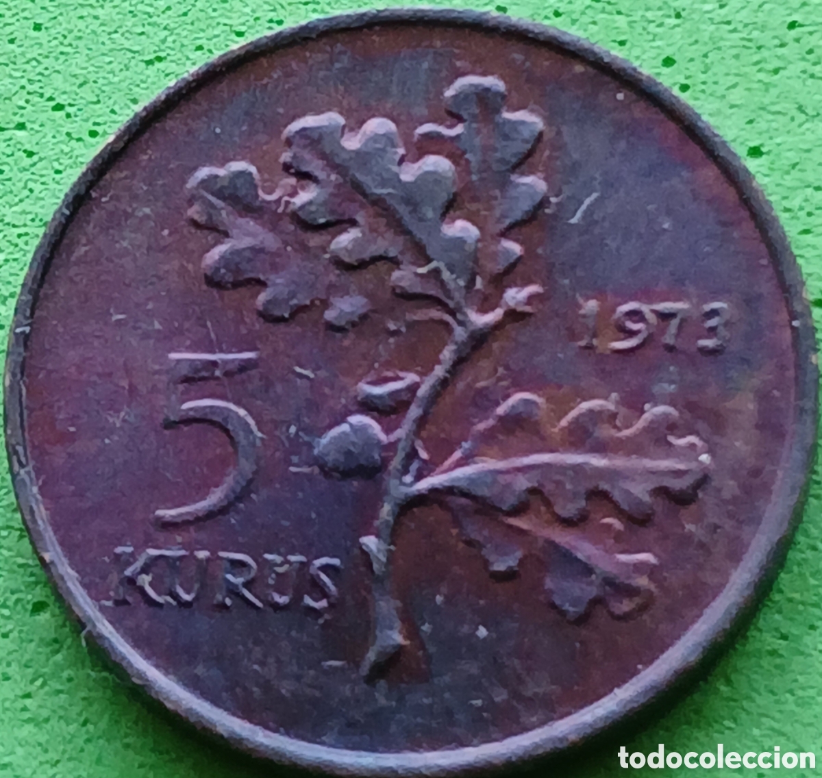 Monedas antiguas de Asia: Turqu&iacute;a 5 kurus 1973 km#890.2