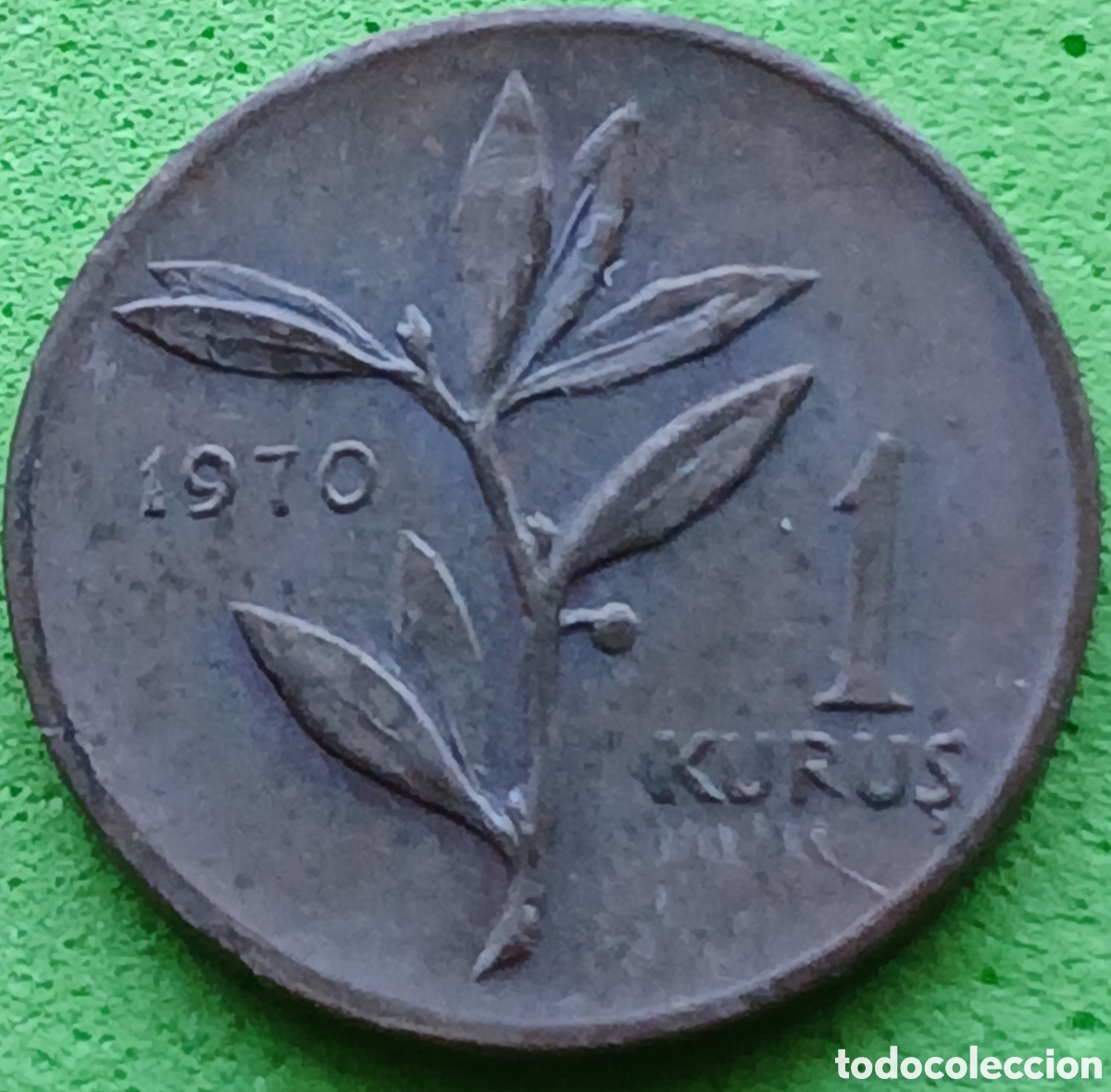 Monedas antiguas de Asia: Turqu&iacute;a 1 kurus 1970 km#895a