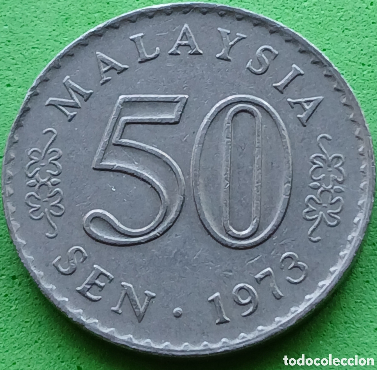 Monedas antiguas de Asia: Malasia 50 sen 1973 km#5