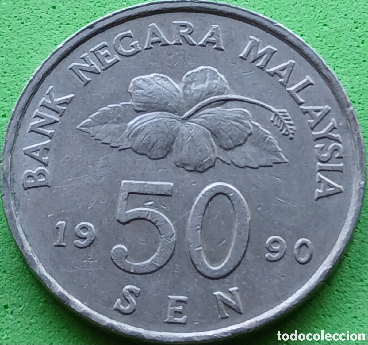 Monedas antiguas de Asia: Malasia 50 sen 1990 km#53