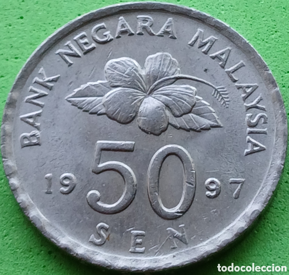 Monedas antiguas de Asia: Malasia 50 sen 1997 km#53