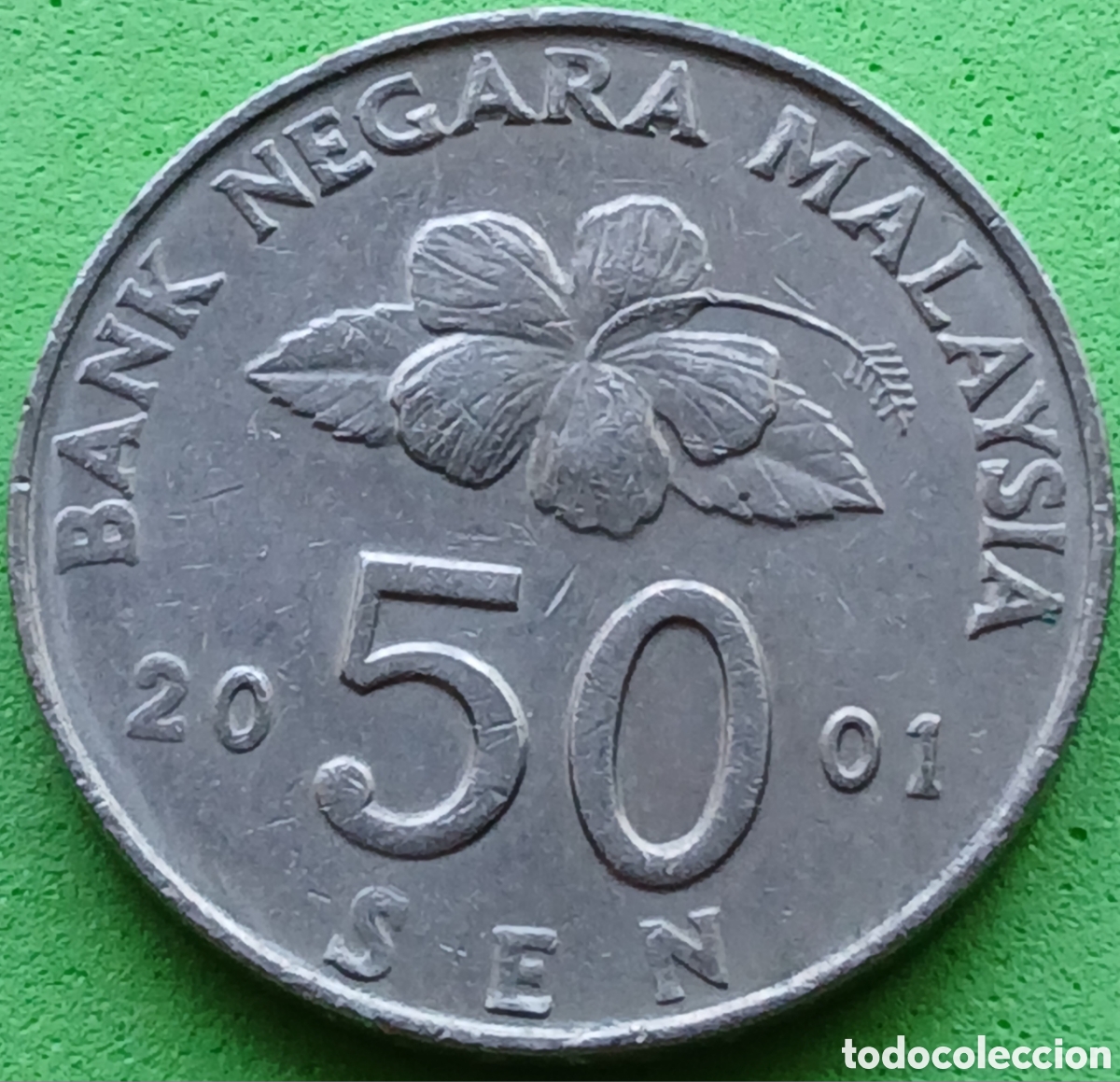 Monedas antiguas de Asia: Malasia 50 sen 2001 km#53