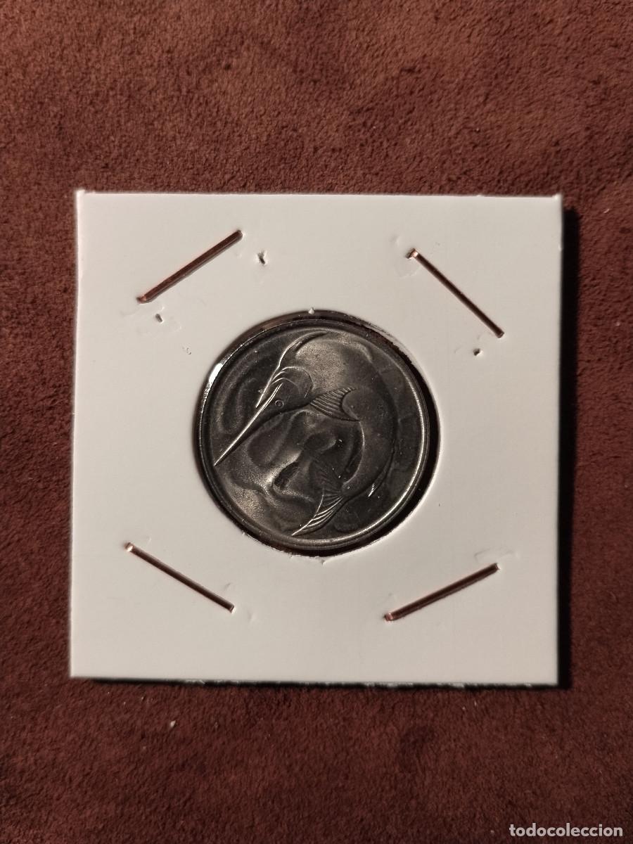 Monedas antiguas de Asia: Moneda de Singapur 20 Cents 1980 &ndash; Peces vela &ndash; Cupro‑n&iacute;quel