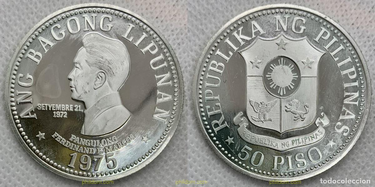 Monedas antiguas de Asia: 2631 FILIPINAS 1975 PHILIPPINES 50 PISOS FERDINAND E. MARCOS 1975