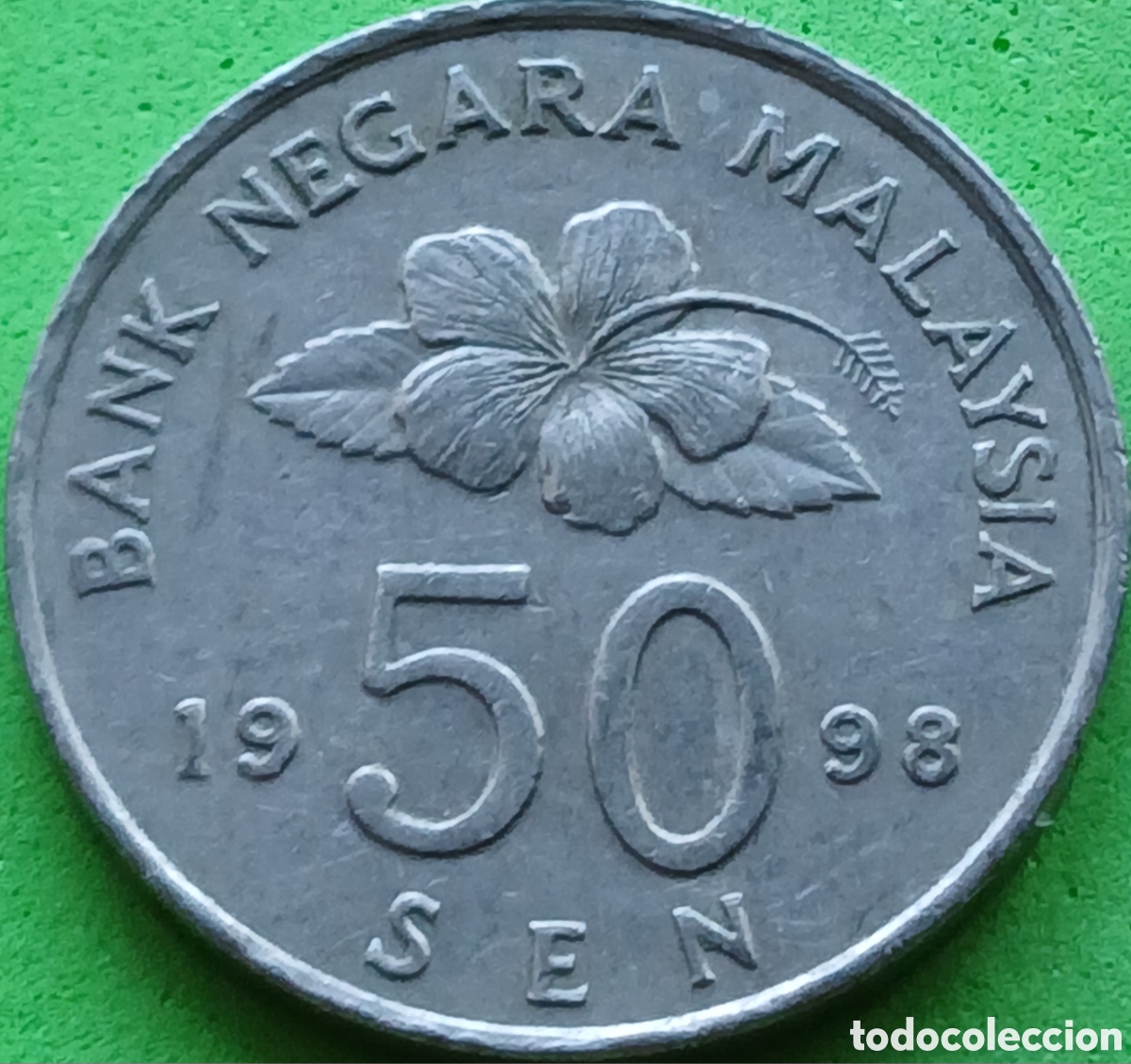 Monedas antiguas de Asia: Malasia 50 sen 1998 km#53
