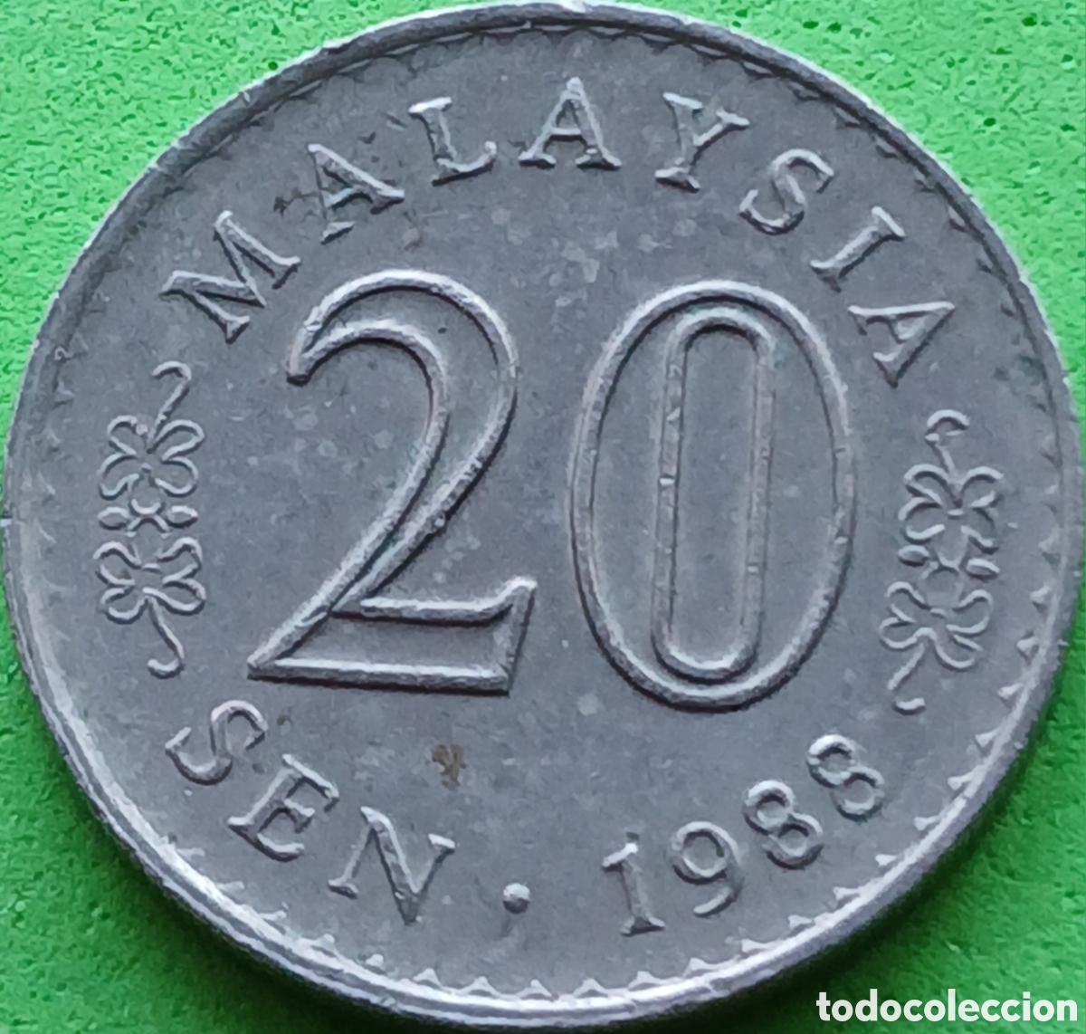 Monedas antiguas de Asia: Malasia 20 sen 1988 km#4