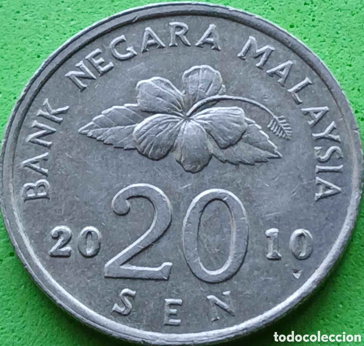 Monedas antiguas de Asia: Malasia 20 sen 2010 km#52