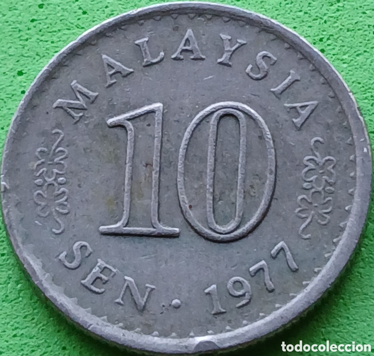 Monedas antiguas de Asia: Malasia 10 sen 1977 km#3
