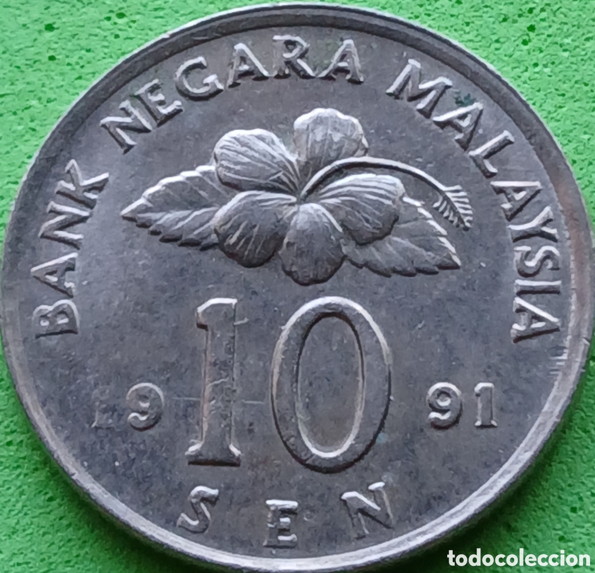 Monedas antiguas de Asia: Malasia 10 sen 1991 km#51
