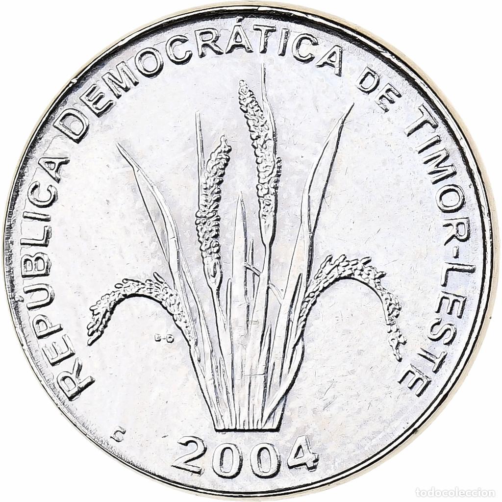 Monedas antiguas de Asia: [#225361] Timor Oriental, 5 Centavos, 2004, Lisbon, N&iacute;quel recubierto de acero, FDC, KM:2