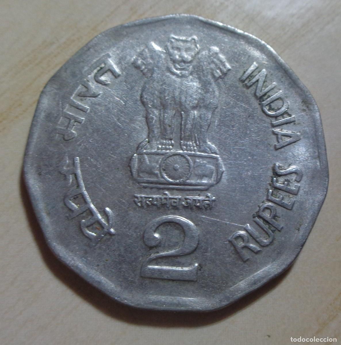 Monedas antiguas de Asia: MONEDA: 2 RUPIAS, INDIA 2003 - Foto 1