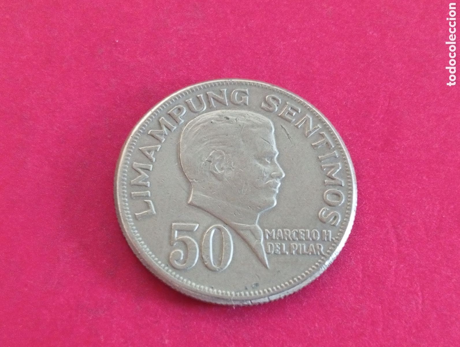 Monedas antiguas de Asia: 50 sentimos de Filipinas 1974