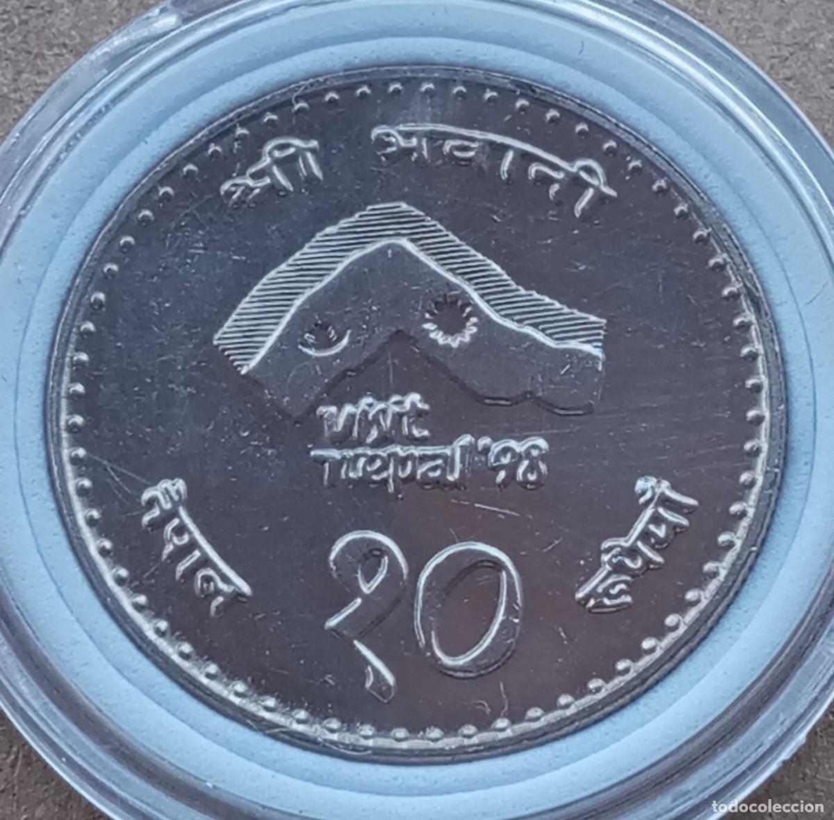 Monedas antiguas de Asia: LOTE N&ordm; 109 MONEDA CONMEMORATIVA DEL NEPAL (SIN CIRCULAR)