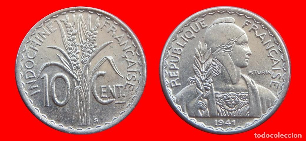 Monedas antiguas de Asia: 10 CENTIMOS 1941 INDOCHINA-151399